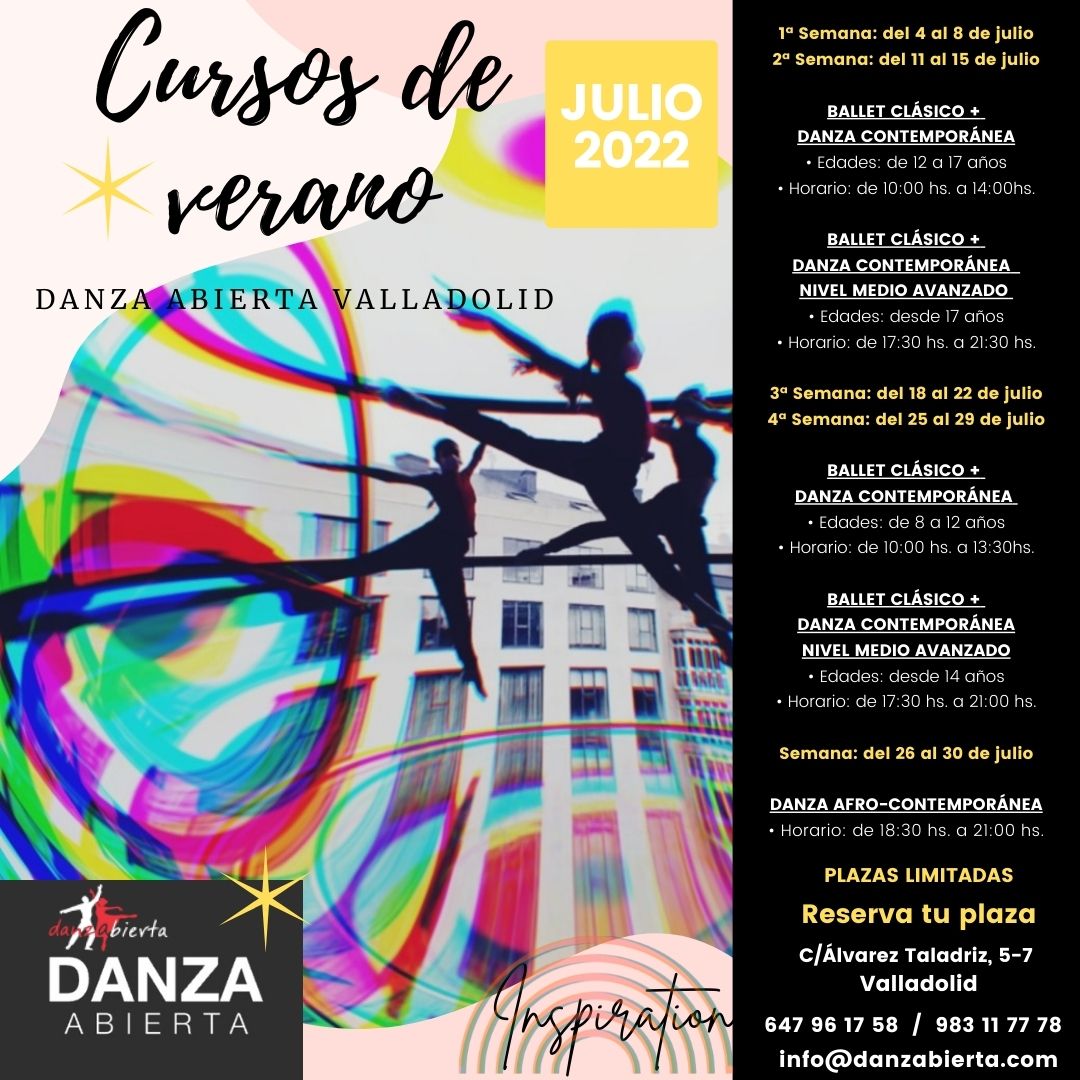 Cursos de verano Danza Abierta 2022